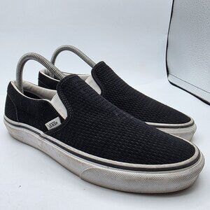Vans Classic Slip On Embossed Womens Size 8.5 Black Casual Shoes Comfortable